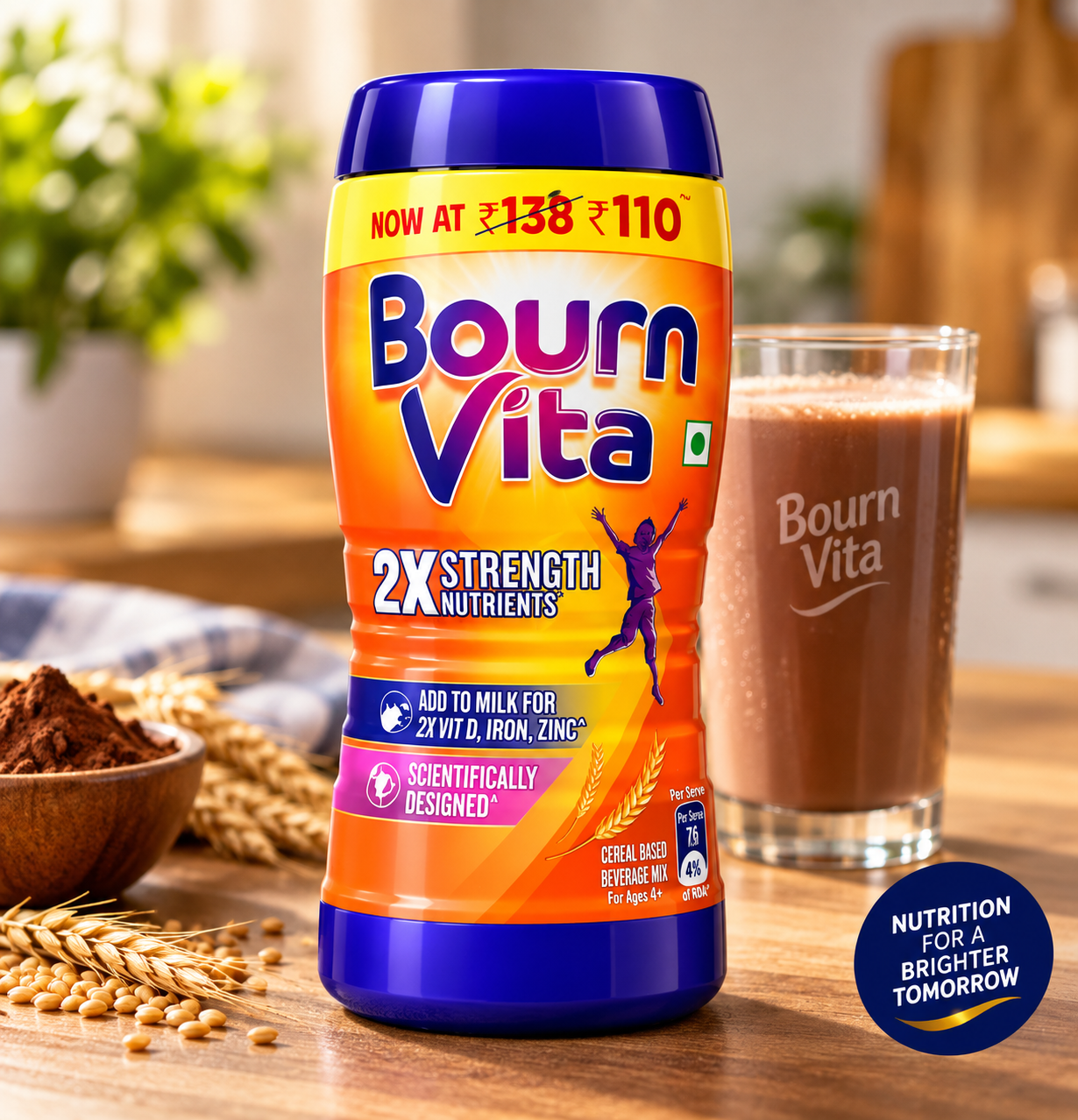 Cadbury Bournvita 2X Strength Nutrients Health Drink Powder