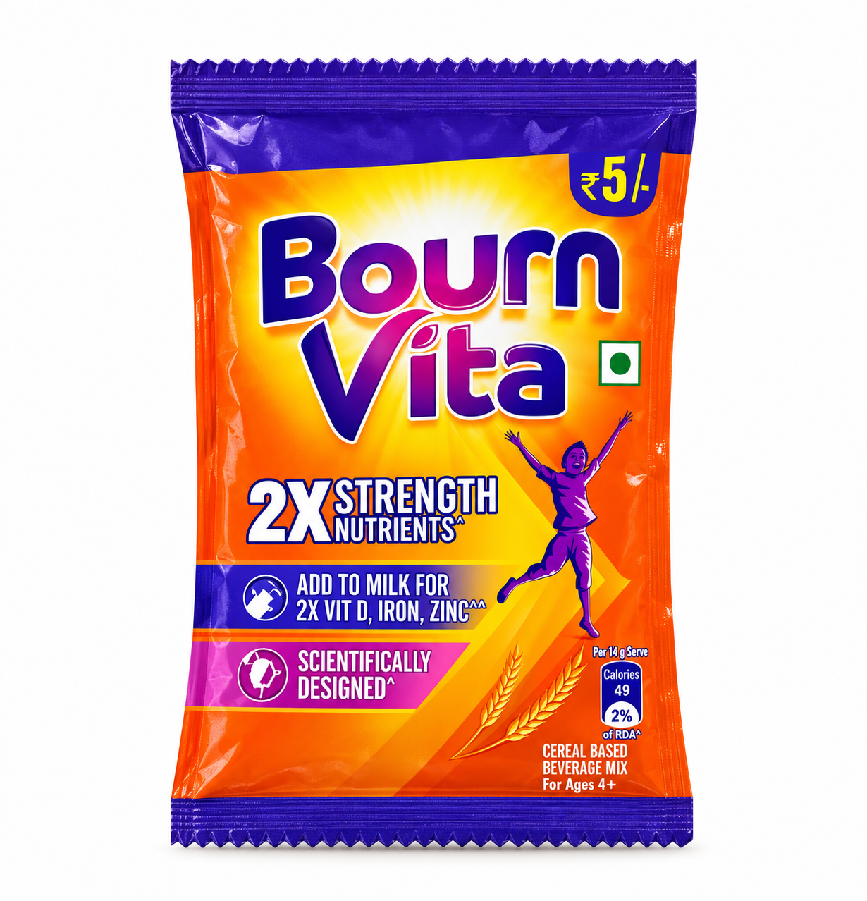 Cadbury Bournvita 2X Strength Nutrients Health Drink Sachet