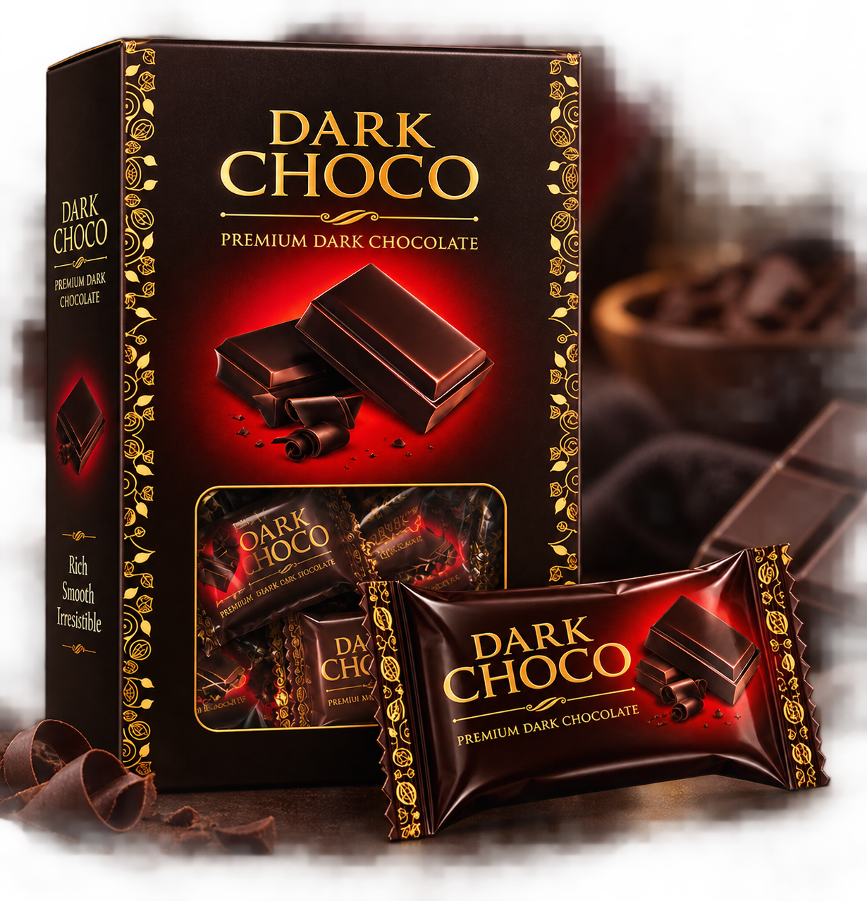 Dark Choco Premium Dark Chocolate Gift Box (Individually Wrapped)